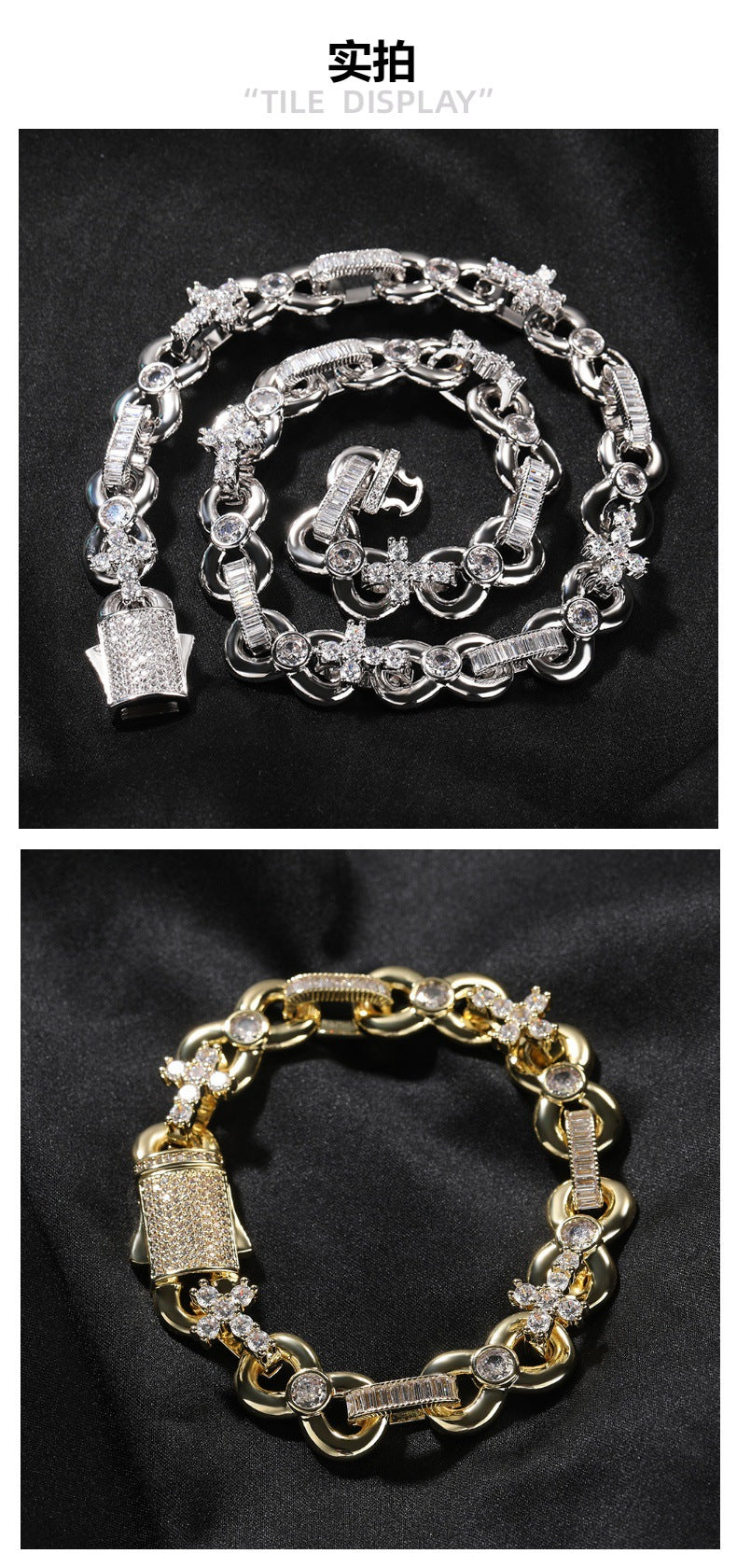 12mm Infinity Cross Necklace with Spring Clasp