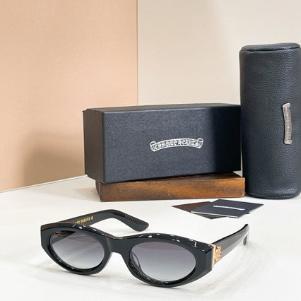 Chrome Hearts Small Frame Cat-Eye Sun Protection Sunglasses