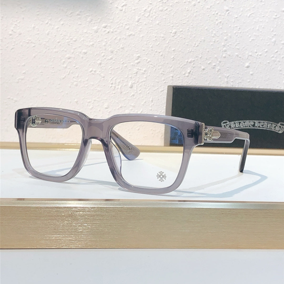 Chrome Hearts Sword Motif Simple Bold Frame Eyeglasses