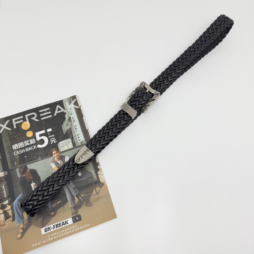 ERD "Melancholy Rich Kid" Rose Woven Belt