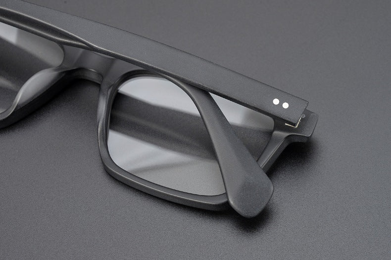 Handcrafted Square Retro Acetate Eyeglasses