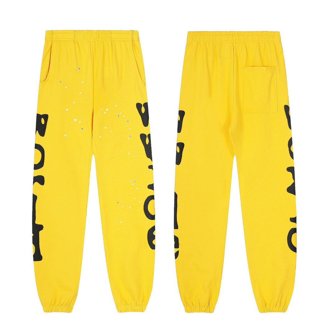 Sp5der555555 Spiderweb Foam Print Sweatshirt Set