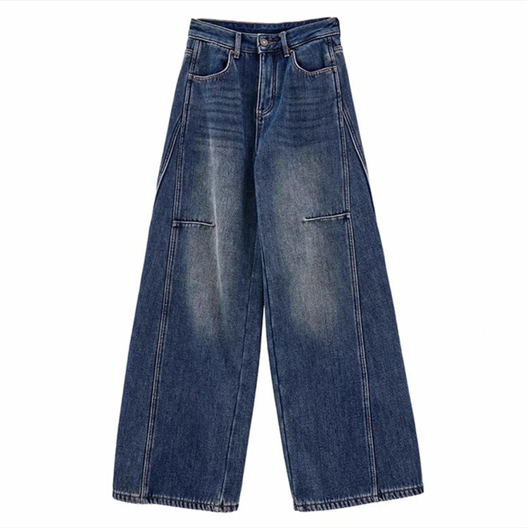 High-Waisted, Loose Fit, Slimming, Floor-Length Wide-Leg Pants