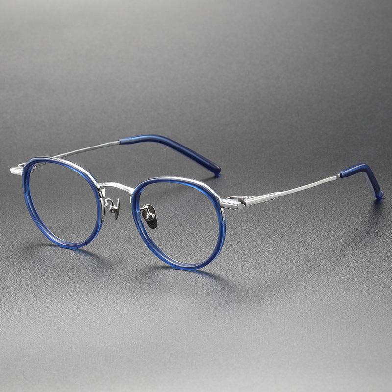 Mixed-Color Pure Titanium Eyeglass Frames