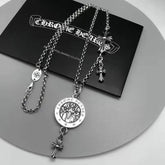 chrome hearts angel sword cross pendant