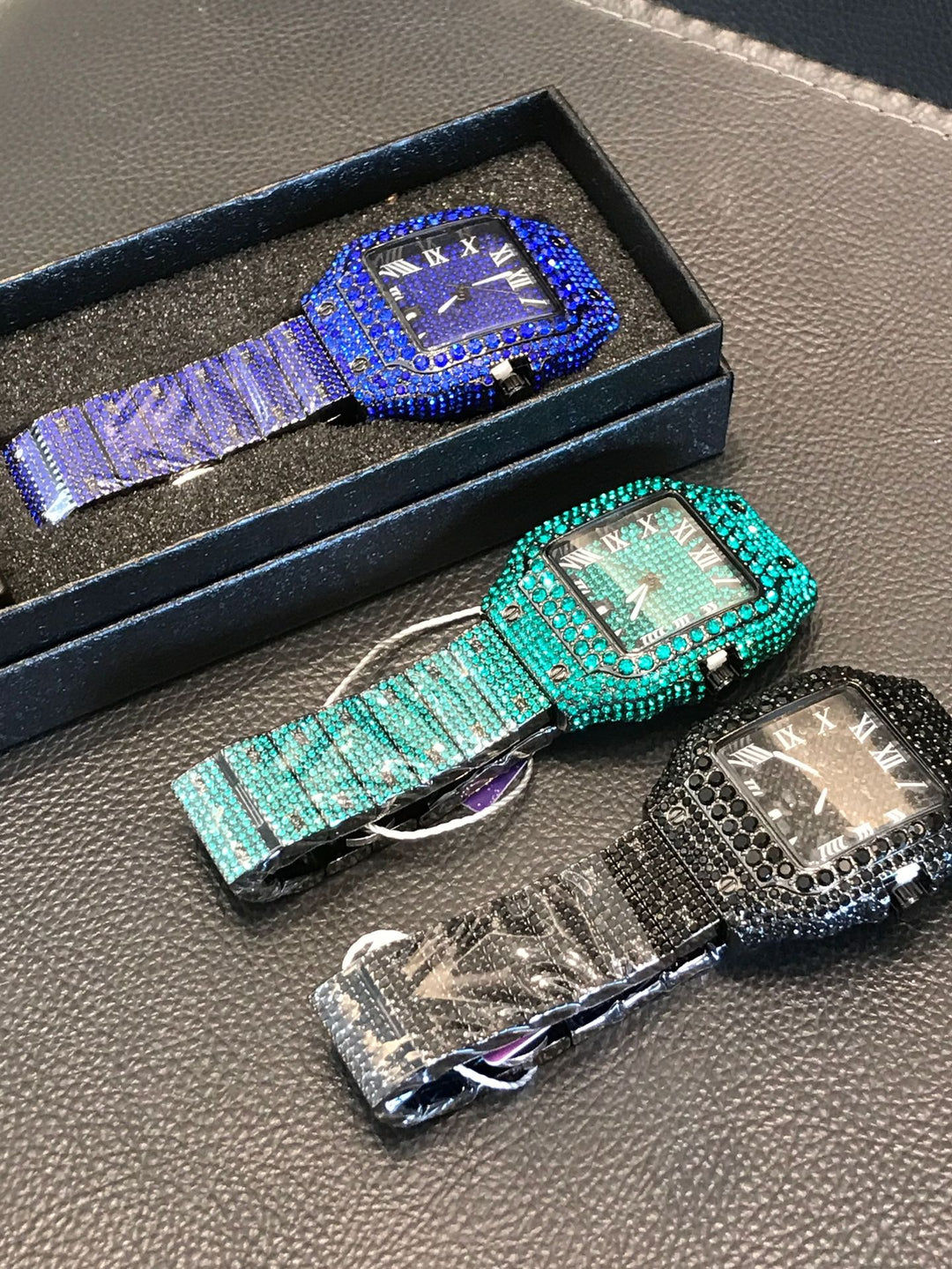 Hip hop full diamond men's watch