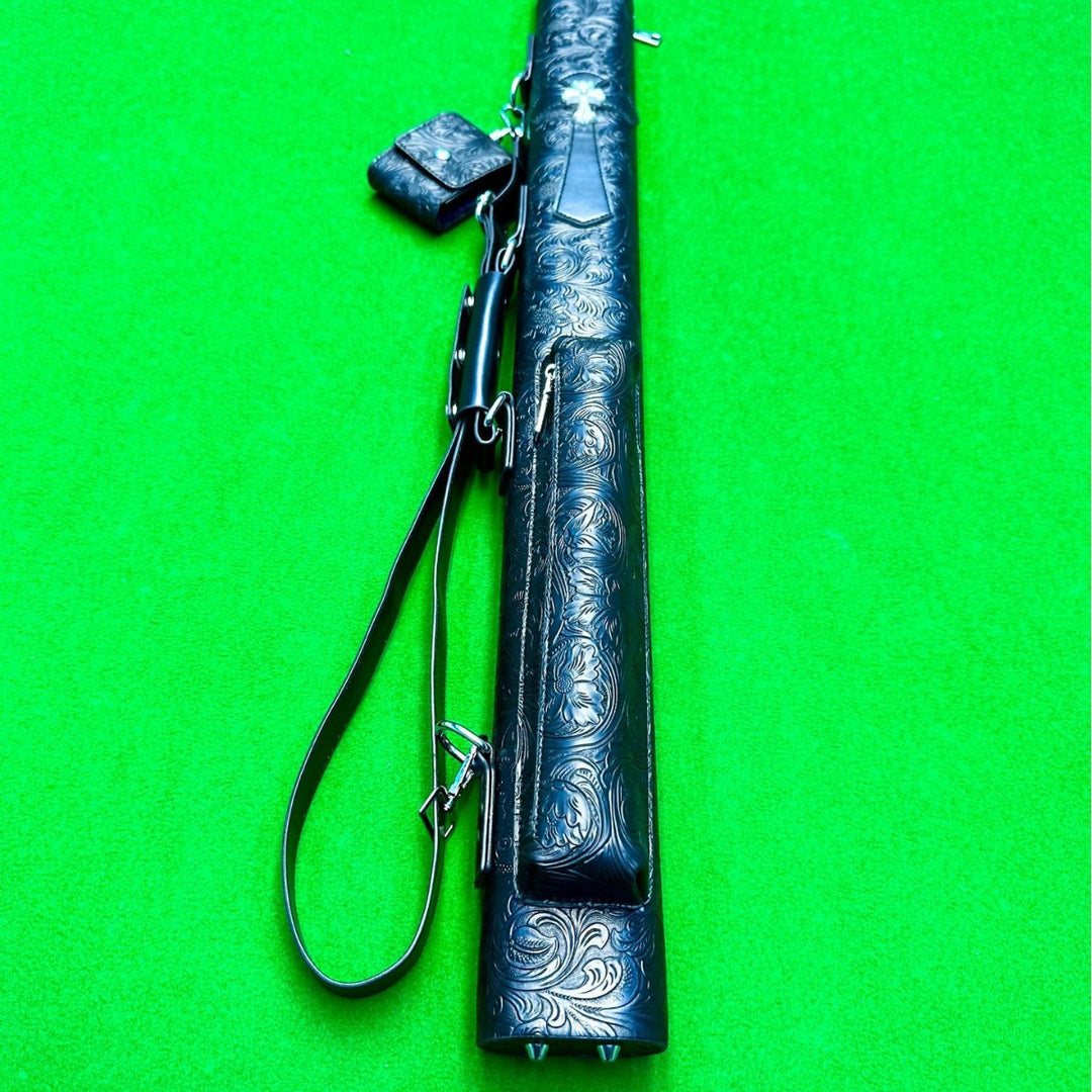 Chrome Hearts double-hole double-hole cue.