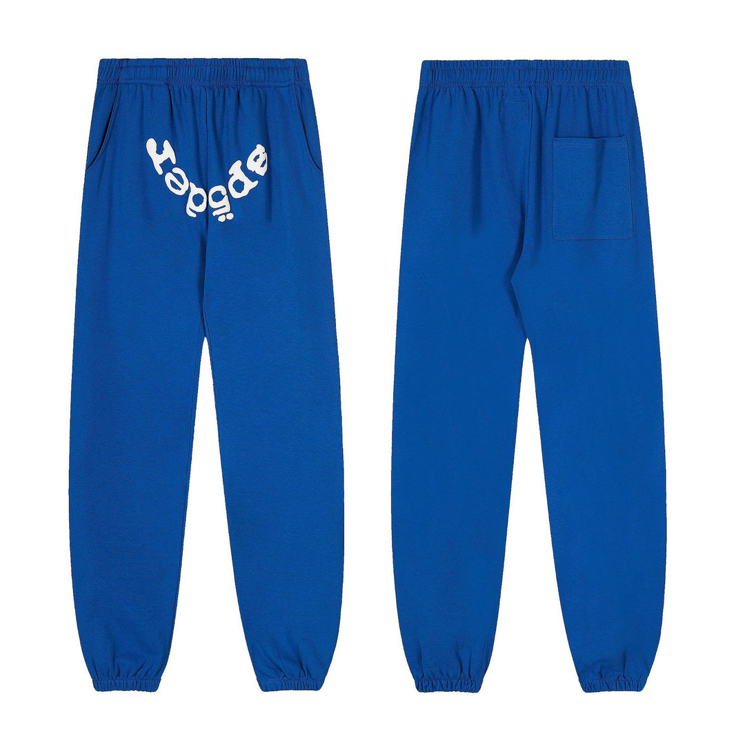 Sp5der555555 Spiderweb Foam Print Sweatshirt Set