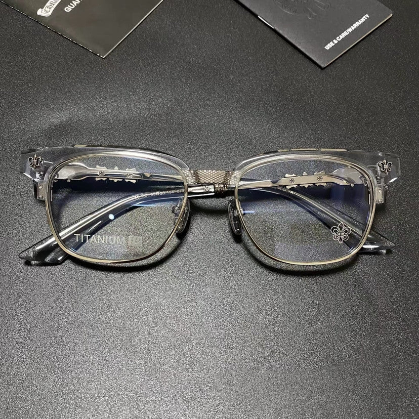Chrome Hearts all-match pure titanium plate myopia glasses