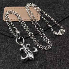 Chrome hearts Scout flower cross necklace