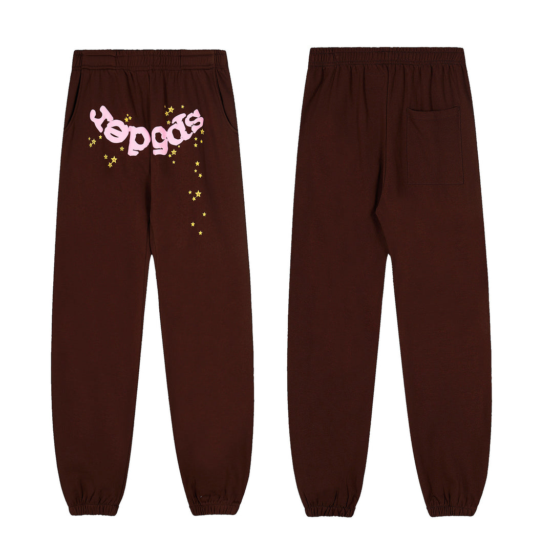 Sp5der555555 Spiderweb Foam Print Sweatshirt Set