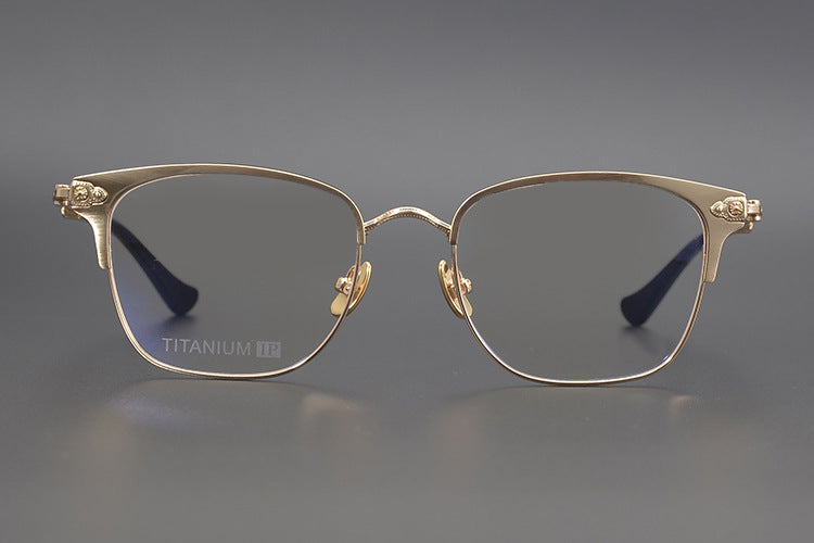 Chrome Hearts Handmade Cross-Shaped Square Eyeglass Frame