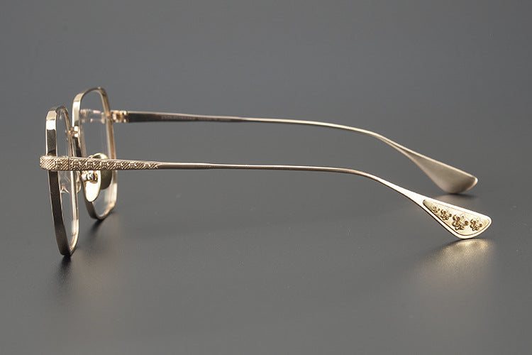 Chrome Hearts pure titanium glasses with cross carved frames