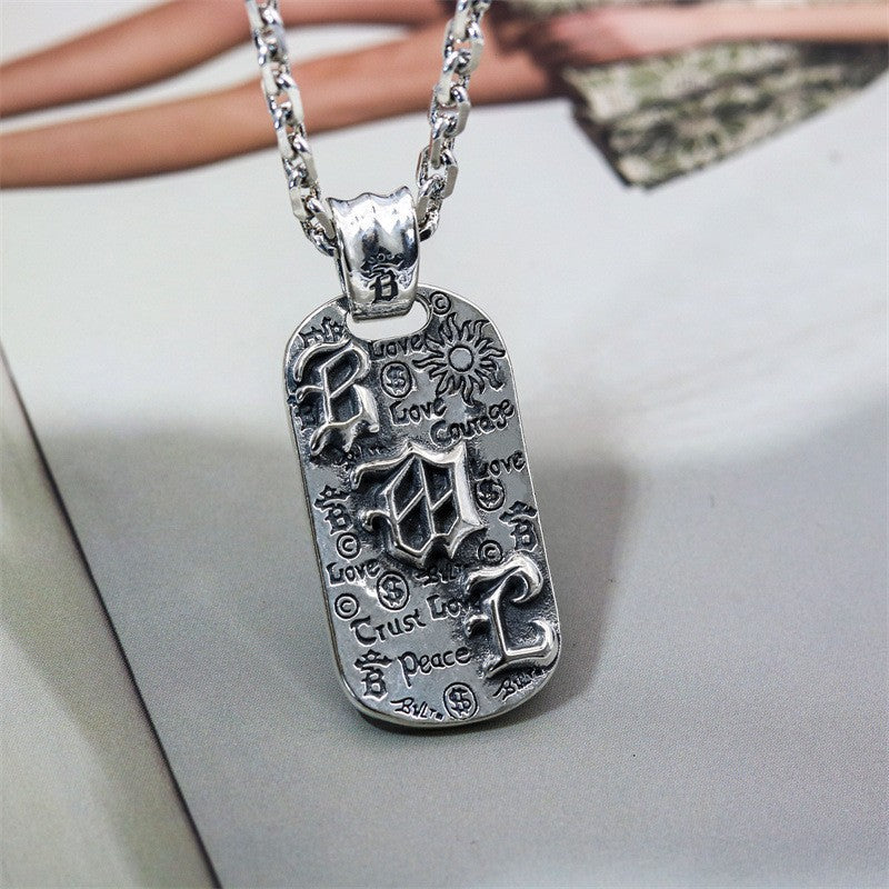 Chrome Hearts Distressed Graffiti Pendant