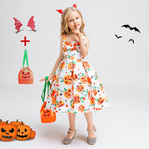 Halloween children's witch performance dress