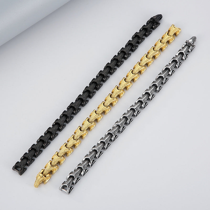 Dragon Bone Stainless Steel Bracelet