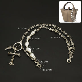 Chrome hearts bag chain accessories short chain handbag pendant