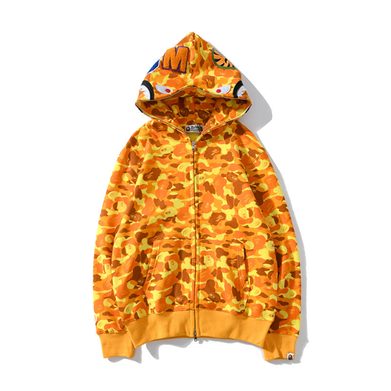 BAPE Shark camouflage jacket cardigan hooded
