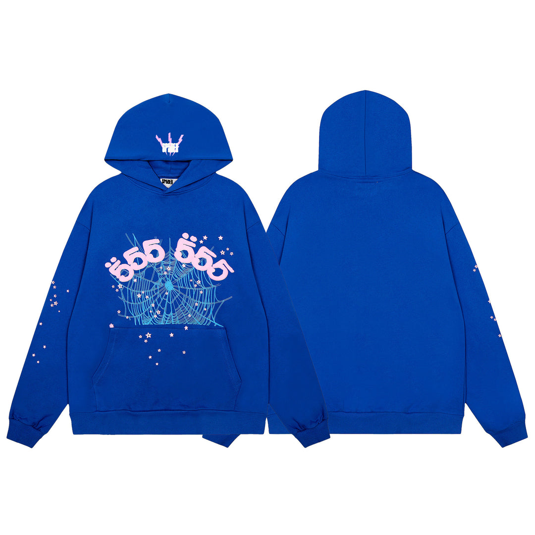Sp5der555555 Spiderweb Foam Print Sweatshirt Set