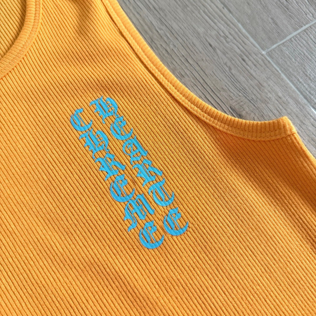 Chrome Hearts Yellow T-Style Printed Vest