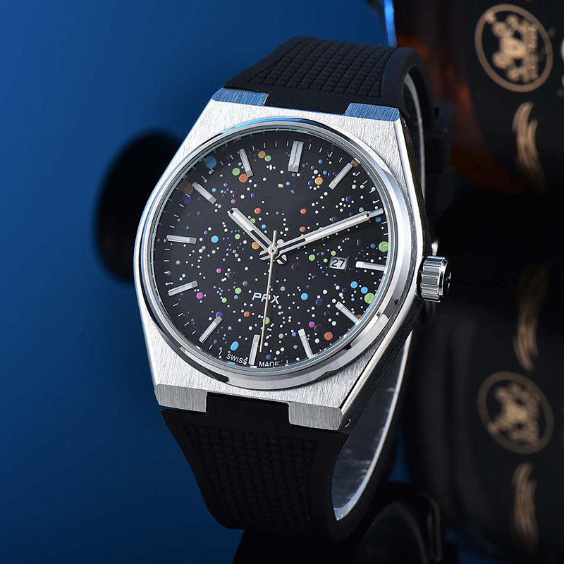Simple and Generous Checkered Dial Colorful Watch