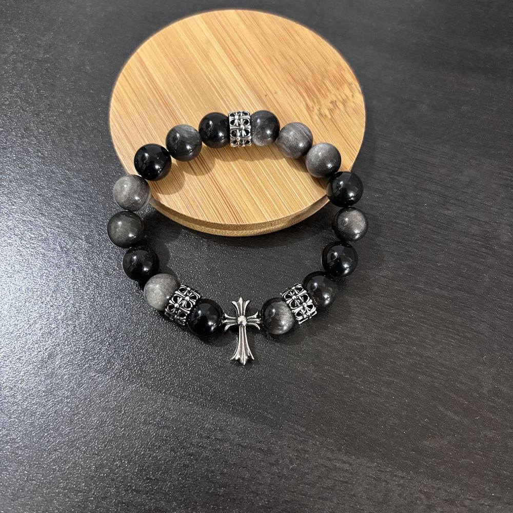 Chrome Hearts Vintage Cross Artistic Bracelet