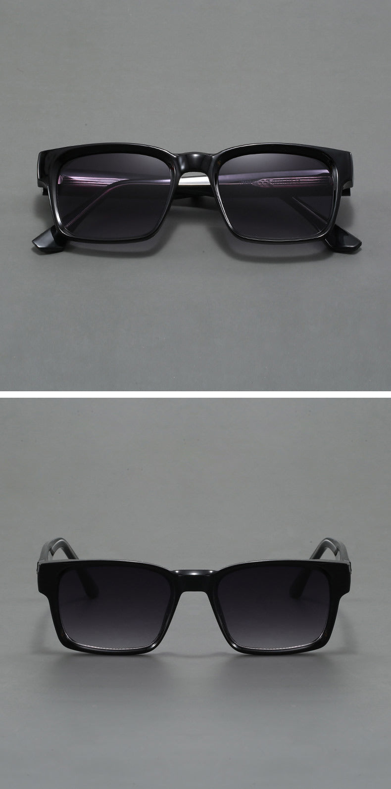Thick-rimmed anti-blue light photochromic glasses