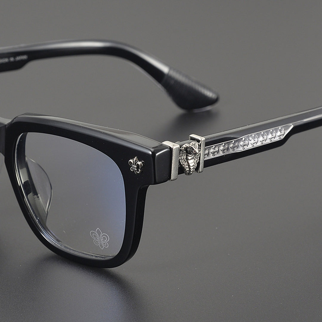 Chrome Hearts carved snake logo glasses