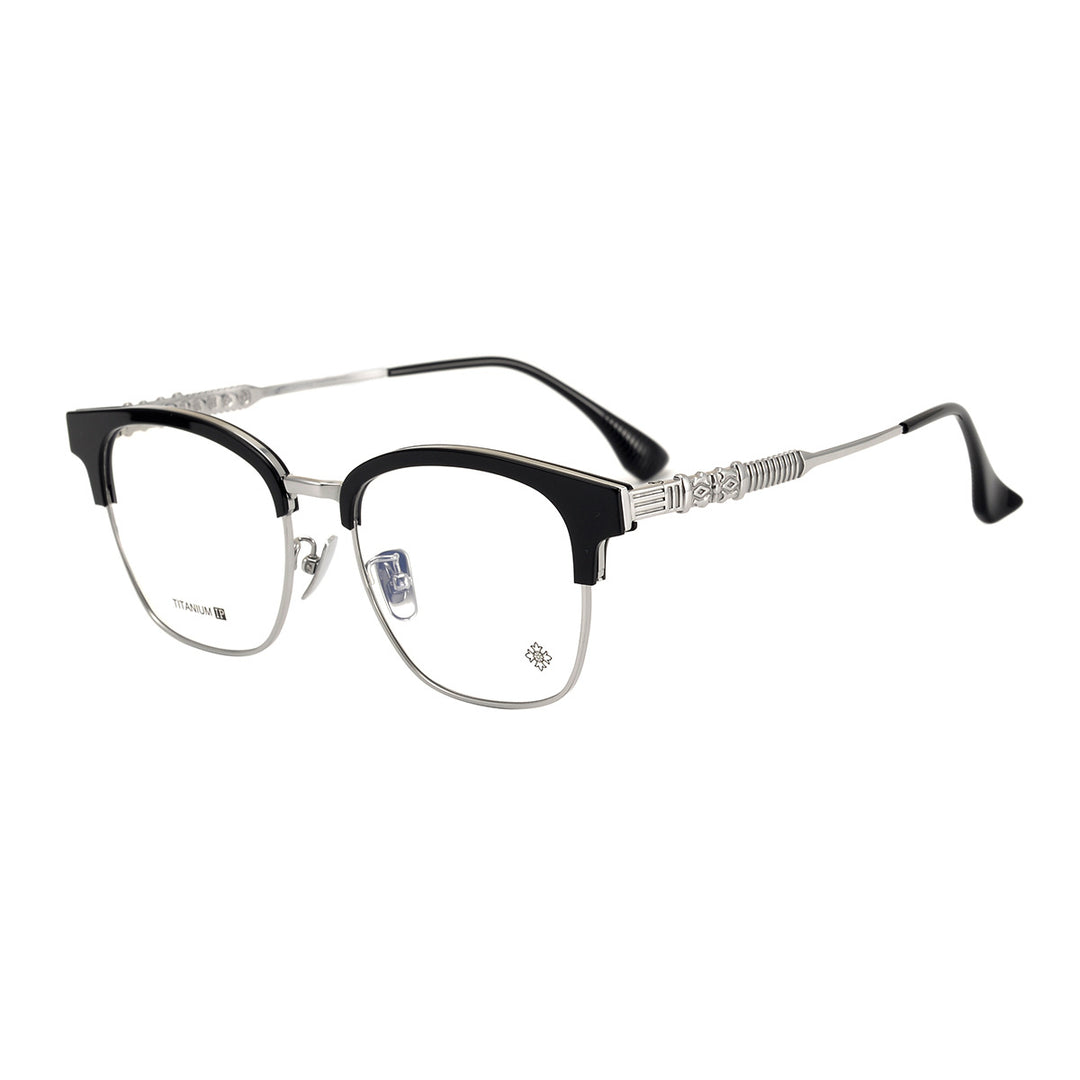 Retro Ultra-Light Semi-Rimless Glasses