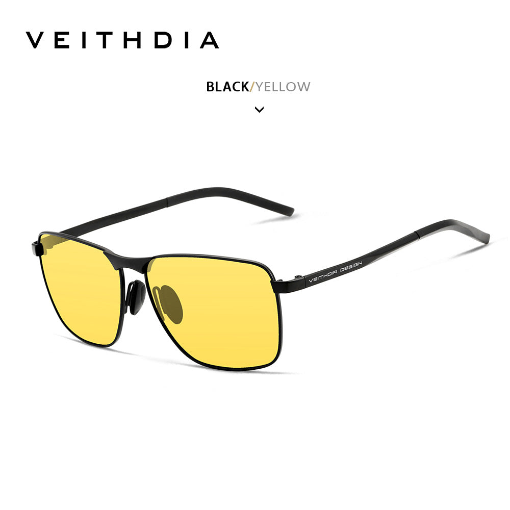 Laser-etchable men's polarized anti-UV sunglasses