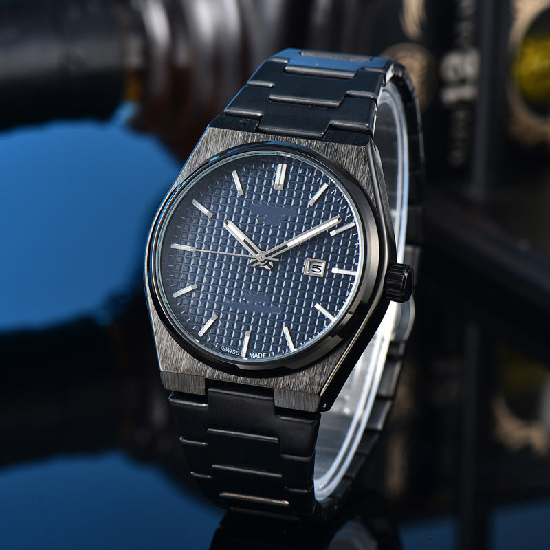 Classic Simple and Generous Solid Steel strap Watch