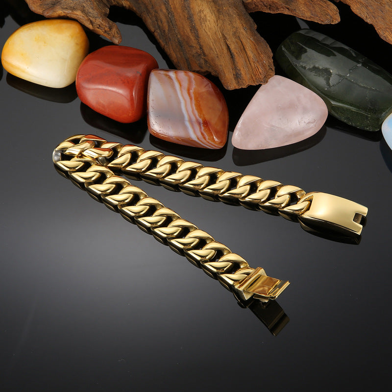 Minimalist titanium steel bracelet