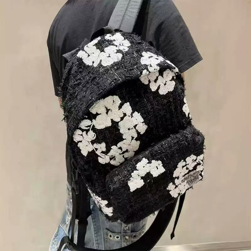 DENIM TEARS Chanel-inspired Exquisite Embroidery Backpack