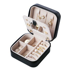 Mirror jewelry storage box for women