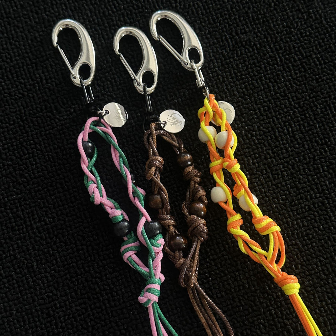 Handmade Colorful Braided Rope Bag Charms