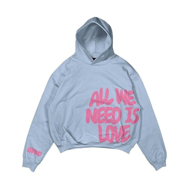 Y2K All We Need Is Love Pullover Sweatshirt