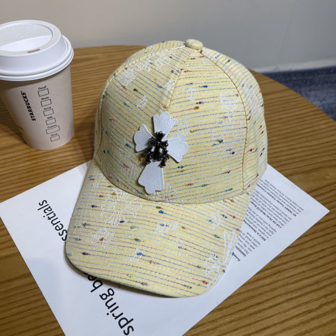 Chrome Hearts Ripped Denim Baseball Cap