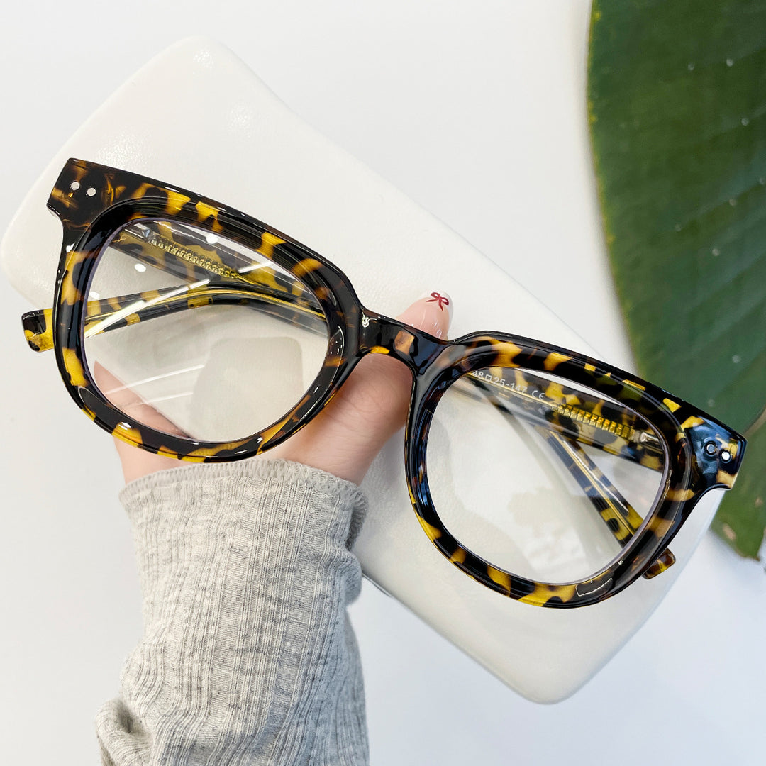 Classic Retro Thick-Frame TR90 Glasses