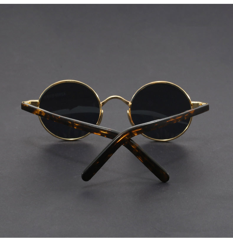 Metal-framed crystal sunglasses