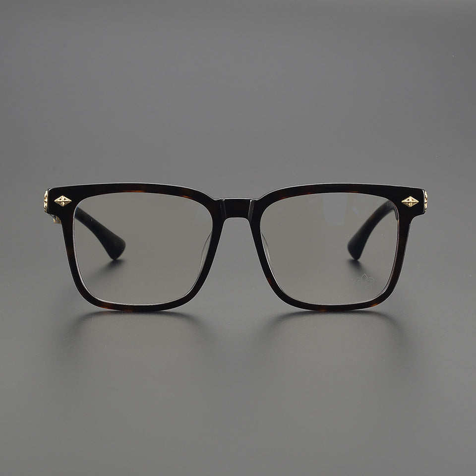 Chrome Hearts Acetate Pure Titanium Square Frame Eyeglasses