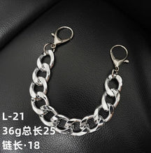 Hole shoe chain cool punk dark multi-layer shoe buckle rivet pearl shoe chain