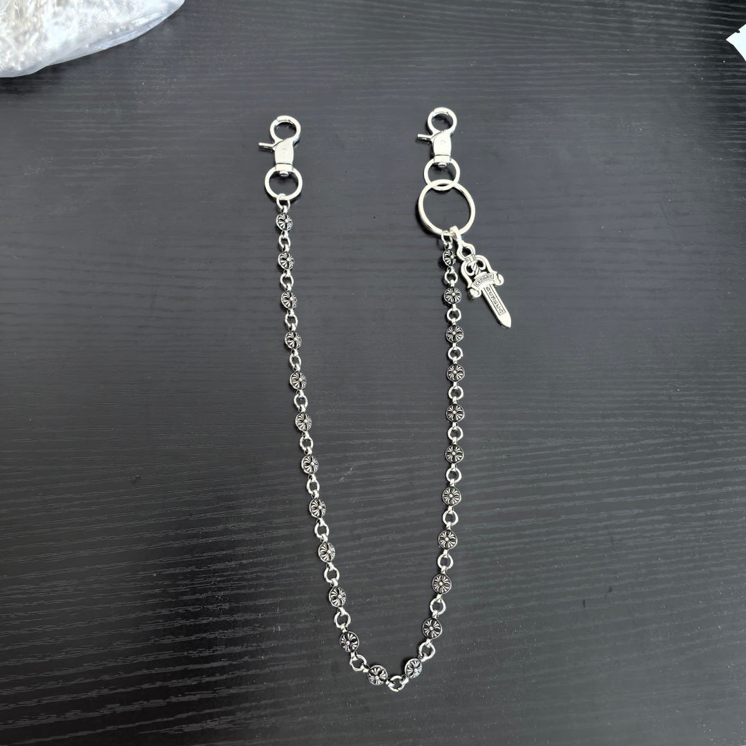 chromen harten metalen dolk broekketting