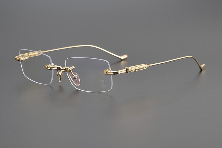 Chrome Hearts Engraved Rimless Frames