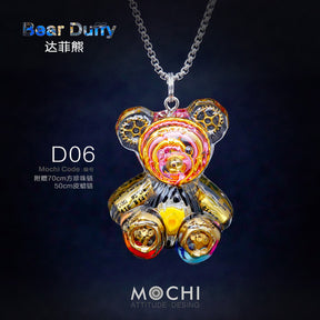 Creative Cyberpunk Duffy Bear Couple Necklace Sweatshirt Pendant-nowadaysfashion