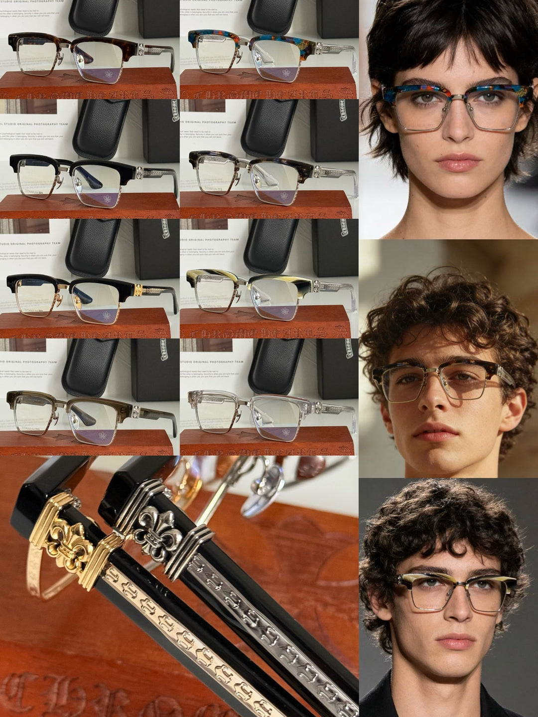 Chrome Hearts Heavy Industries Business Titanium Frame Eyeglasses