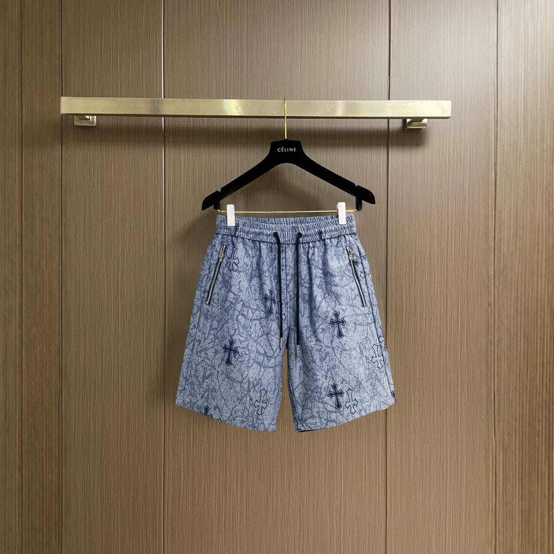 Chrome Hearts horseshoe cross breathable casual shorts