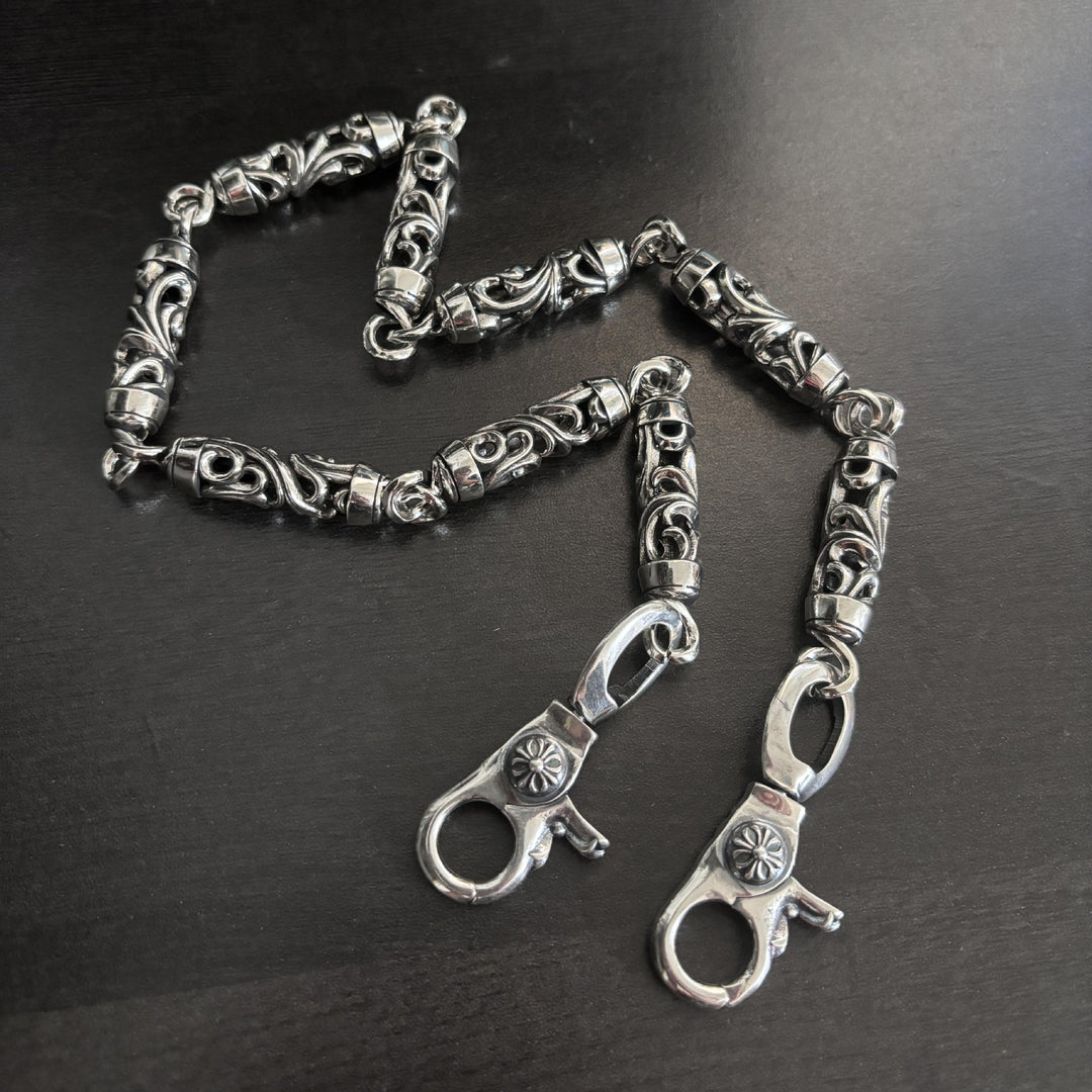 Chrome Hearts hollowed-out vine lobster buckle trouser chain