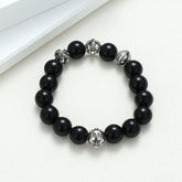 Chrome hearts obsidian turquoise bracelet