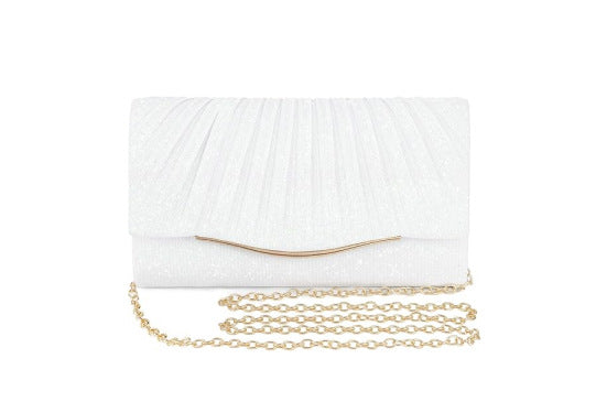 Rhinestone-encrusted dress bags/makeup bags