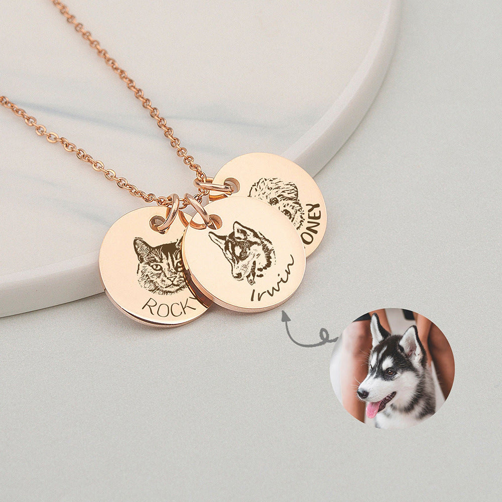 dog name necklace diy engraving engraving necklace